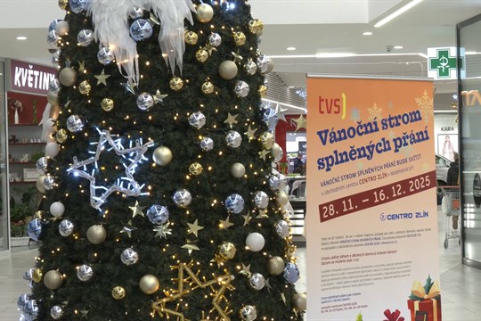 Strom splněných přání se rozsvítil, radost dělá především dětem