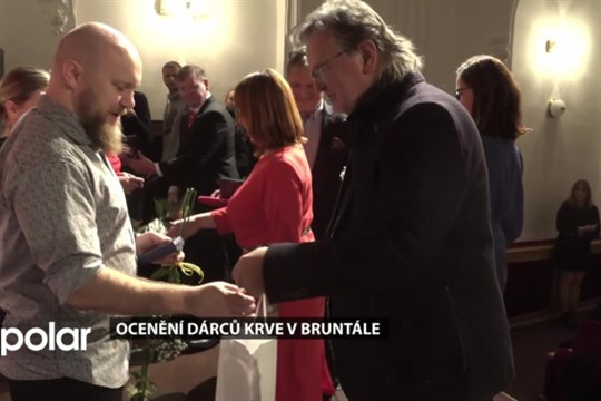 ČČK v Bruntále ocenil celkem 93 dárců krve