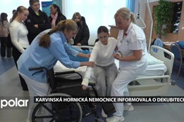 Karvinská hornická nemocnice informovala o dekubitech a o tom, jak účinně s nimi bojovat