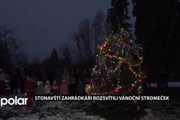 O první adventní neděli rozsvítili stonavští zahrádkáři vánoční stromeček