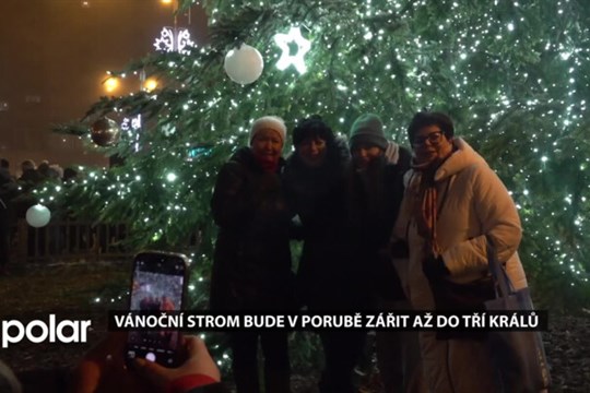 Vánoční strom bude v Porubě zářit až do tří králů. Jarmark je otevřen do 23. 12.