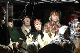 Soubor Šafrán nabídl v Pasekách živý betlém