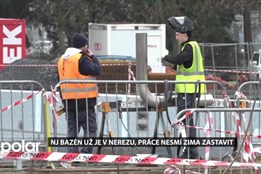 Novojičínský bazén už je v nerezu, práce nesmí zima zastavit