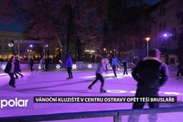 Vánoční kluziště v centru Ostravy opět těší bruslaře