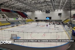 Modernizace střechy na zimním stadionu je dokončena