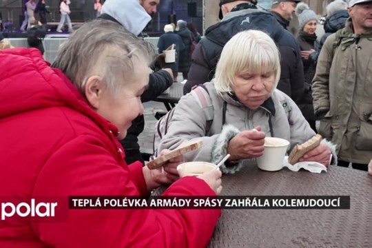 Předvánoční polévka Armády spásy pomáhá lidem v nouzi