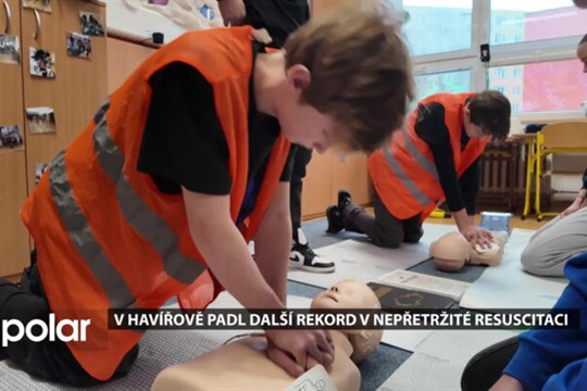 V Havířově na ZŠ K. Světlé padl další rekord v nepřetržité resuscitaci