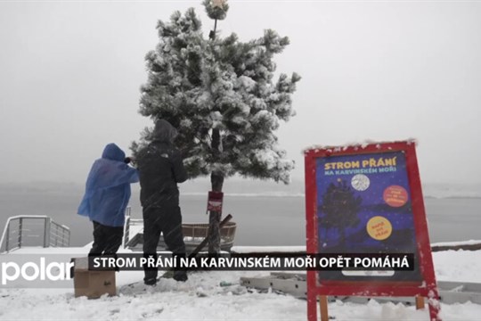 Strom přání na Karvinském moři pomáhá, psát si můžete o věci, které mají smysl, až do 14. prosince