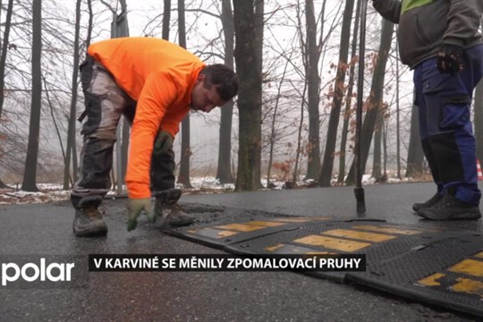 V Karviné se měnily během podzimu zpomalovací pruhy napříč částmi města