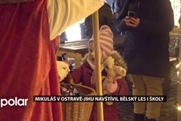 Mikuláš v Ostravě-jihu navštívil Bělský les i školy