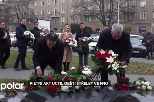 Pietní akt uctil oběti střelby ve FNO. Při tragédii před 6 lety zemřelo 7 lidí