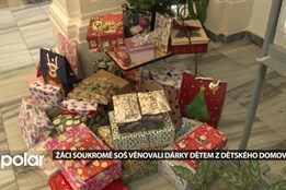 Děti z Dětského domova potěšily dárky od žáků soukromé SOŠ