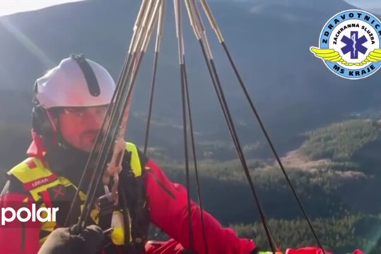 Turistka se zranila v Beskydech. Na pomoc byl vyslán vrtulník