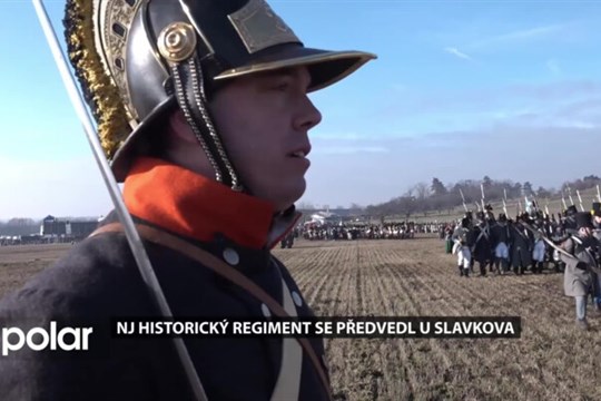 Novojičínský historický regiment se předvedl u Slavkova