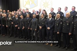 Hejtman MSK se starosty největších měst Územního obvodu Bruntál ocenil nejlepší policisty roku 2025