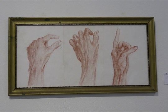 V městské galerii vystavuje mladý výtvarník ze Strážnice