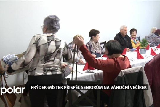 Celoroční aktivity seniorů ve Frýdku-Místku vyvrcholily vánočním večírkem