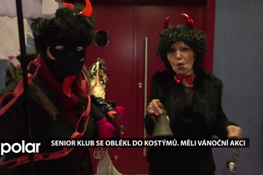 Senior klub AKORD v Ostravě se oblékl do kostýmů. Měli vánoční akci