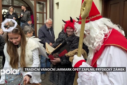 Vánoční atmosféra ovládla frýdecký zámek, jarmark přilákal tisíce lidí