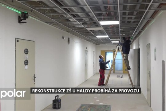 Rekonstrukce ZŠ U Haldy v Ostravě-Jihu probíhá za provozu
