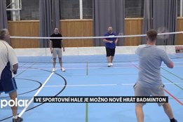 Ve sportovní hale je možno nově hrát badminton