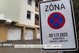 Fryčajova ulice je v rekonstrukci, řidiči si zajedou