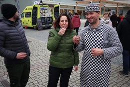 O třetí adventní neděli lákala v Kyjově především zabíjačka