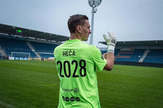 Slovácko si pojistilo další oporu. Brankář Heča podepsal smlouvu do léta 2028