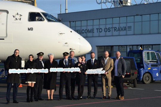 Ostravské letiště překonalo hranici půl milionu odbavených cestujících