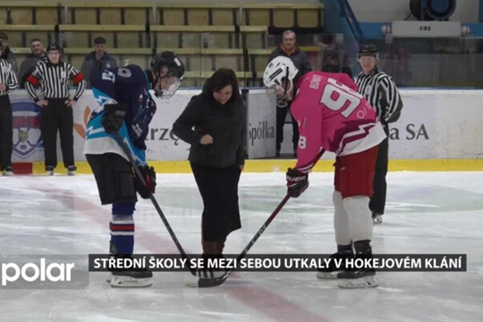 Střední školy se mezi sebou utkaly v předvánočním hokejovém klání na zimním stadioně
