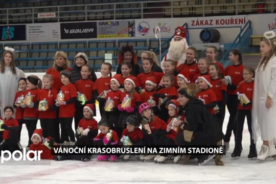Uskutečnilo se další vánoční krasobruslení, děti představily svůj um na ledě
