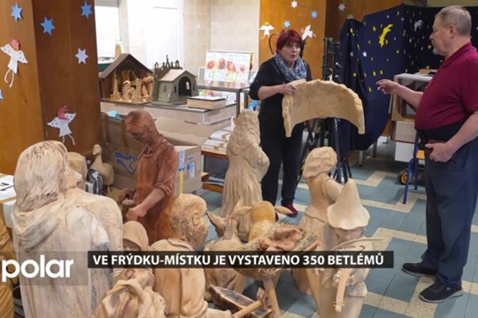 Ve Frýdku-Místku je vystaveno 350 betlémů z celého světa