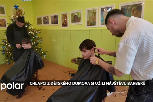 Chlapci z havířovského dětského domova si užili návštěvu profesionálních barberů