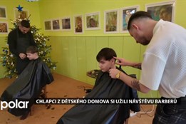 Chlapci z havířovského dětského domova si užili návštěvu profesionálních barberů