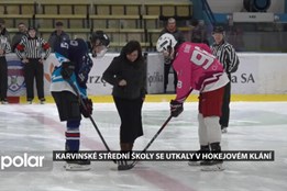 Střední školy se mezi sebou utkaly v předvánočním hokejovém klání, akci organizovali studenti