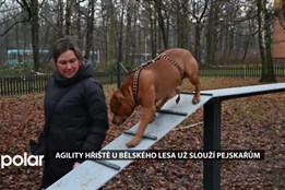 Agility hřiště u Bělského lesa už slouží pejskařům