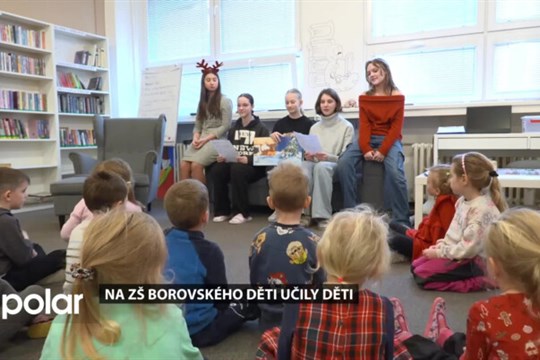 Na ZŠ Borovského děti učily děti v rámci předvánoční akce na podporu čtenářské gramotnosti