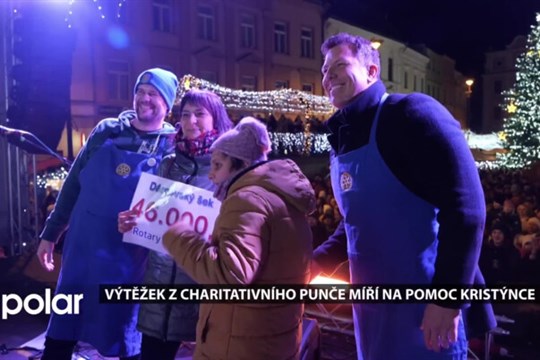 Charitativní punč na Dolním náměstí v Opavě opět pomáhal. Výtěžek míří na pomoc Kristýnce