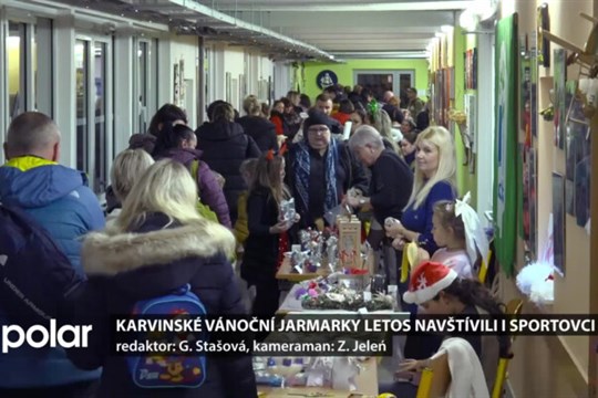 Vánoční jarmarky letos navštívili i karvinské sportovní hvězdy házené a fotbalu