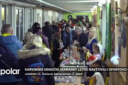 Vánoční jarmarky letos navštívili i karvinské sportovní hvězdy házené a fotbalu