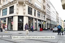 Výbuch v hotelu Evropa šokoval prvorepublikové Brno