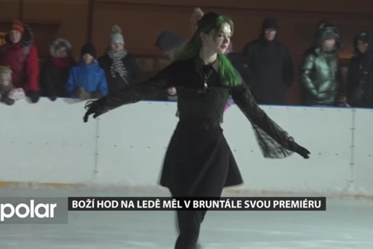Boží hod na ledě v centru města byl první takovou akcí v historii Bruntálu