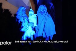 Ve Stěbořicích na Opavsku mohli lidé i letos zhlédnout příběh o narození Ježíška