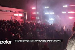 Ve Frýdlantě nad Ostravicí vítali nový rok světelnou show