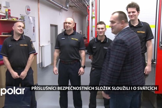 Příslušníci bezpečnostních složek měli poslední den v roce návštěvu