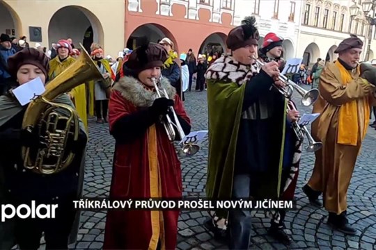 Tříkrálový průvod prošel Novým Jičínem, mudrcové přijeli na koních