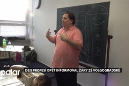 Den profesí opět radil žákům ZŠ Volgogradské v Ostravě-Jihu, kam mohou jít na střední