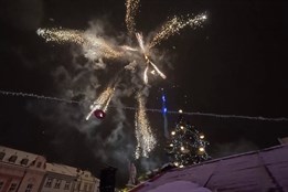 Valašské Meziříčí přivítalo nový rok ohňostrojem