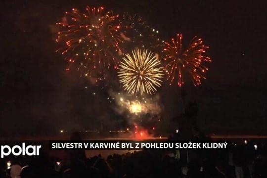 Silvestr v Karviné byl z pohledu složek klidný, lidé byli ukáznění a nezranili se