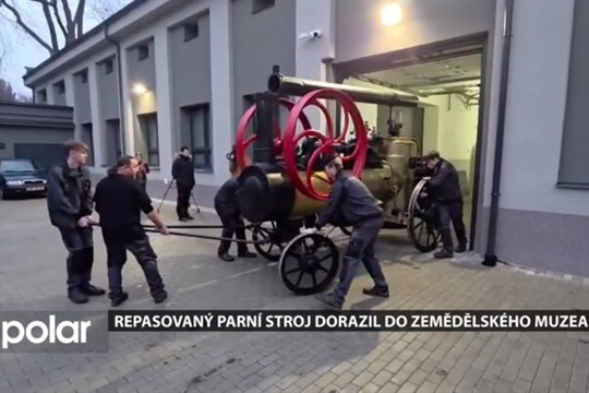 Parní stroj v Národním zemědělském muzeu repasovali žáci